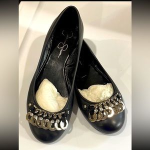 Jessica Simpson flats. Black size 9.5